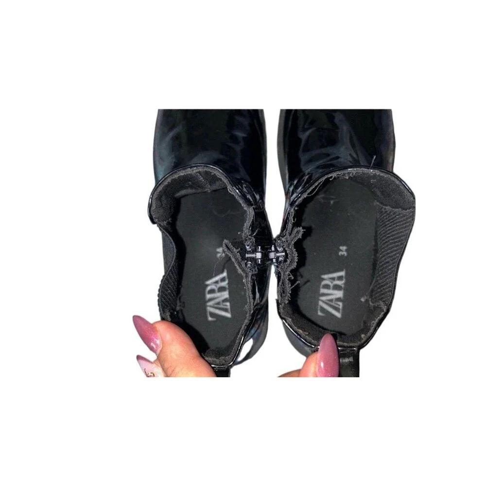 Zara black Boots girls size 34